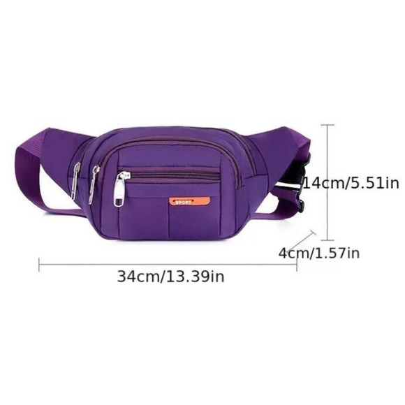 Fanny Pack Outdoor Unisex Waist Bag Versatile Multiple Pocket - Picture 3 of 3